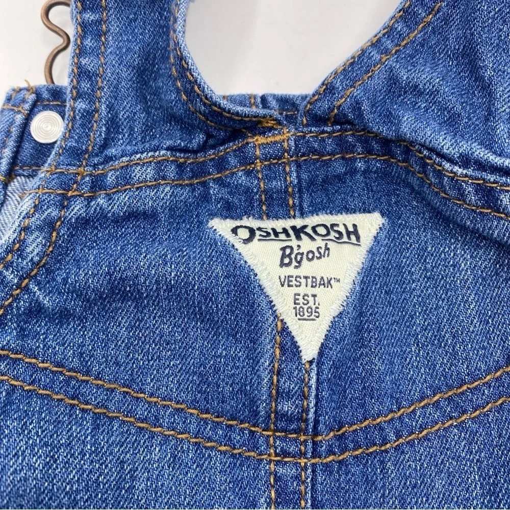 OshKosh b'gosh Girls Dress Size 18 months Jean Jumper Overall Straps Osh Kosh